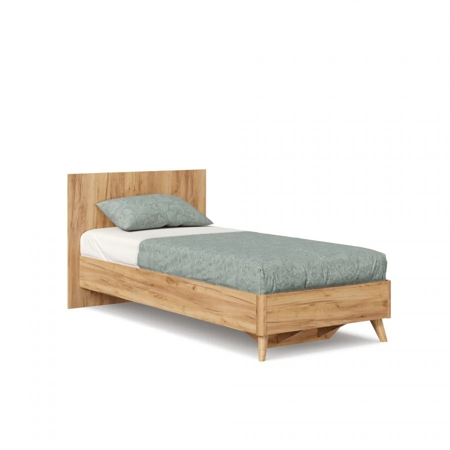 Comfortable 900 Bed in Golden Oak Finish - Marta-2 LD.406162.000