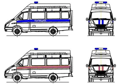 Emergency Transport Vehicles for Rescue Services - Type 3009 Models: 3009SS, 3009ST, 3009SY, 3009SG on Gazelle Base