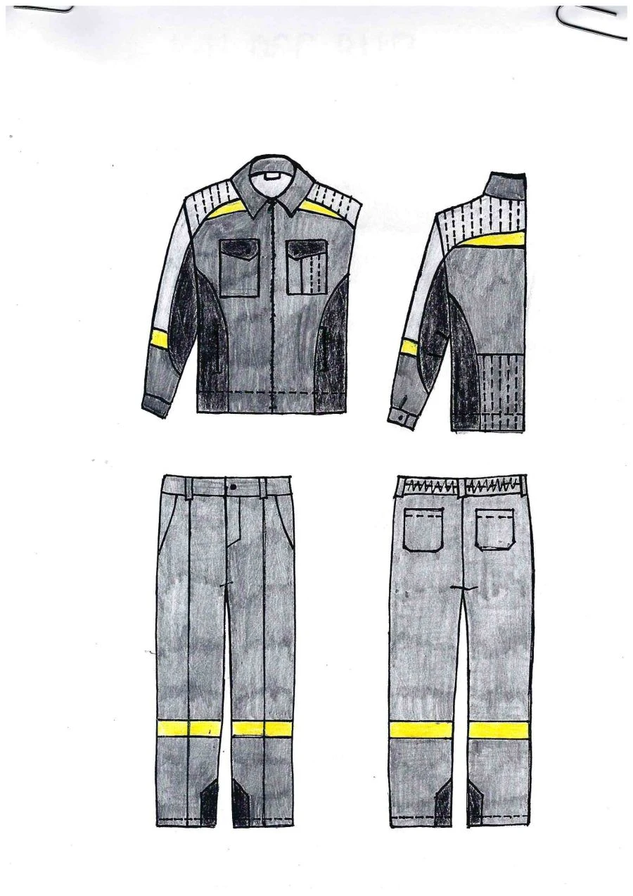 Men's Protective Suit for General Industrial Pollution K-4
