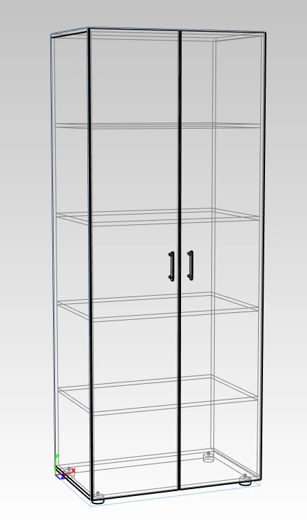 Closed Office Document Cabinet for Secure Storage