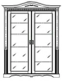 Figure Cabinet, Model SHF-1-3
