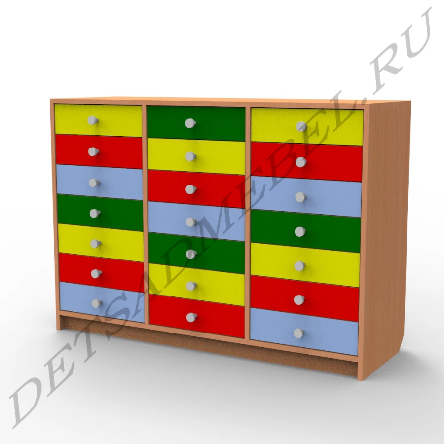 Modular Storage Cabinet with 21 Drawers