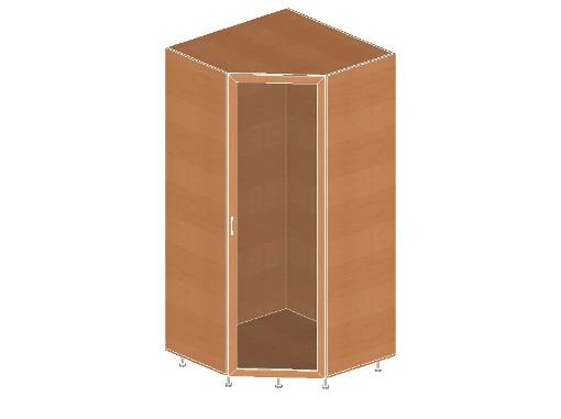 Corner Display Shelf with Glass, Art. Sh.04.09