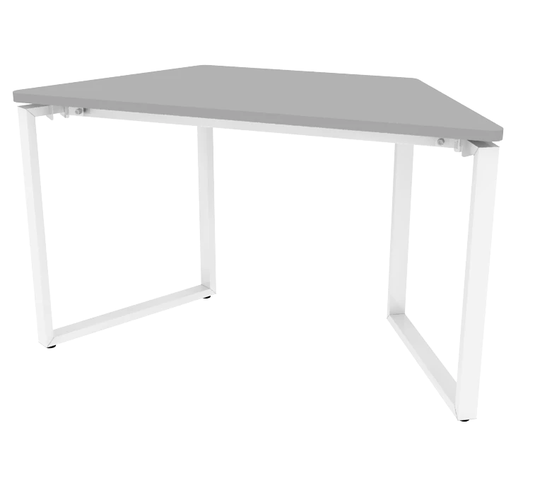 Trapezoidal Table with Metal Frame 1280x620x750mm