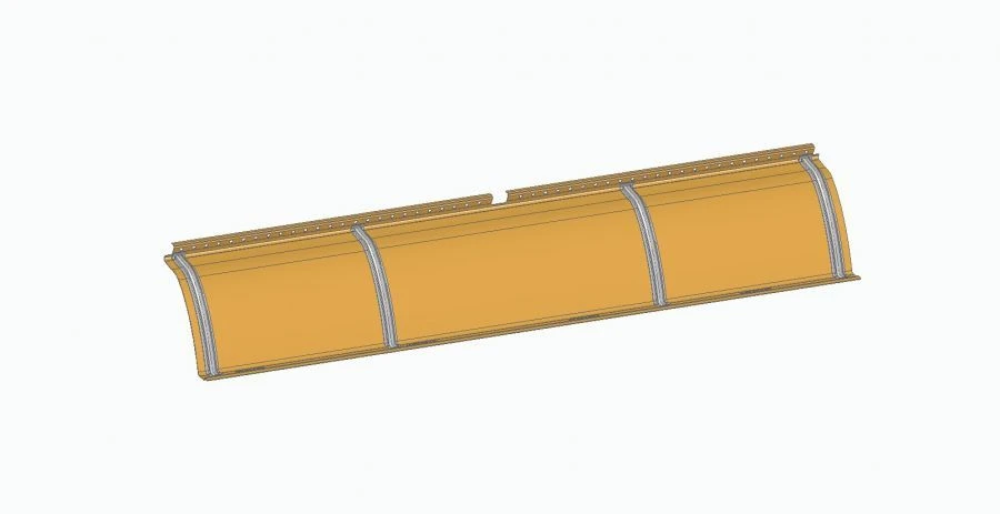 Right Ceiling Panel for LiAZ 529222, Component 529267-5702213-01