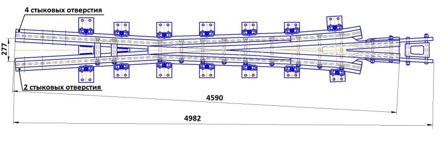 R65 Type Crosspiece Model 1/9 for Project N01.003.3000.00-01
