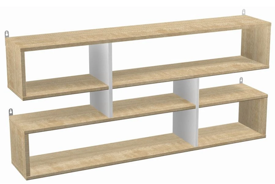 Wooden Wall Shelf for Bedroom, Article 50705