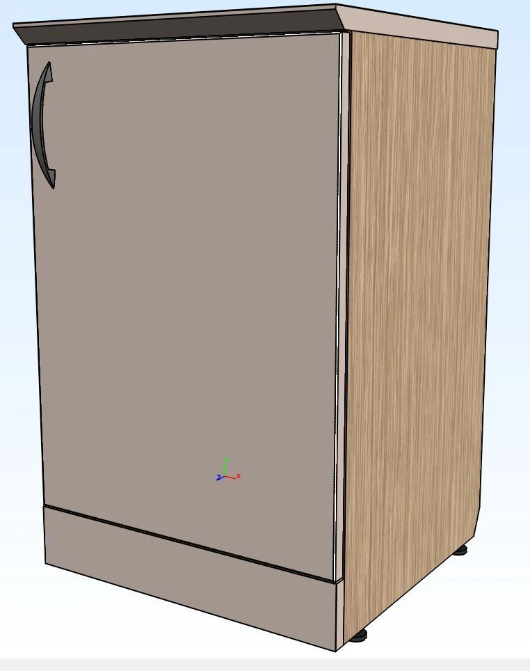 Nightstand ATT-C2 with MDF Top and Facade