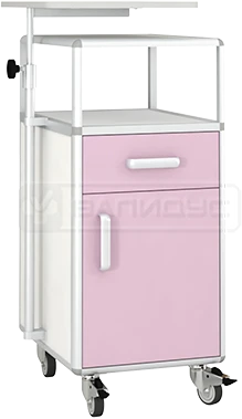 Nightstand with Swing Door and Pull-Out Drawer TPB-1KN