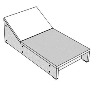 Wooden Preschool Furniture: Play Module "Couch