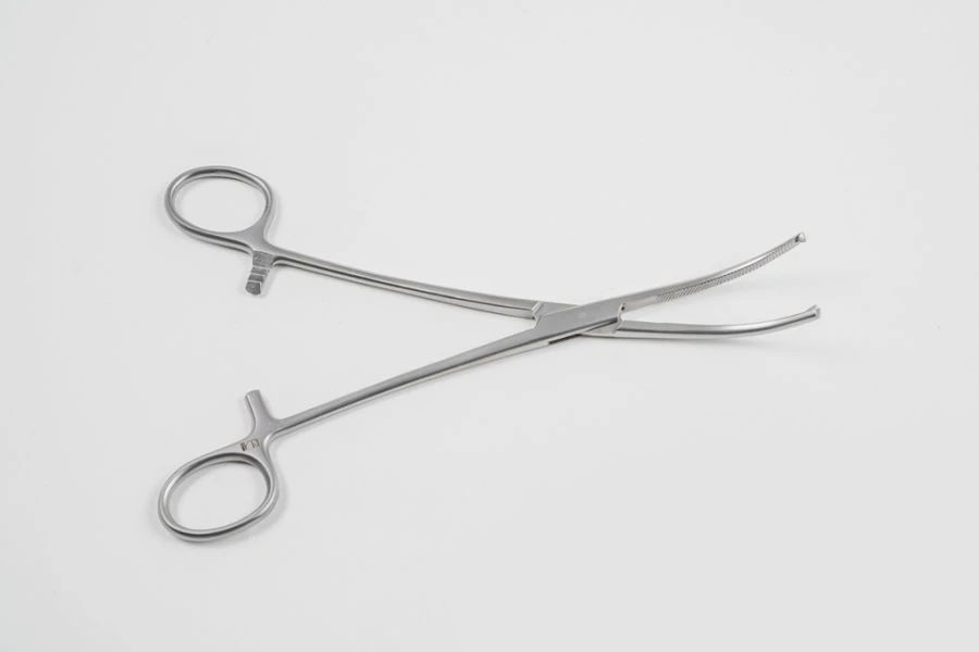 Surgical Clamp with Ratchet for Securing Tissue, 200mm - Mikulich Model