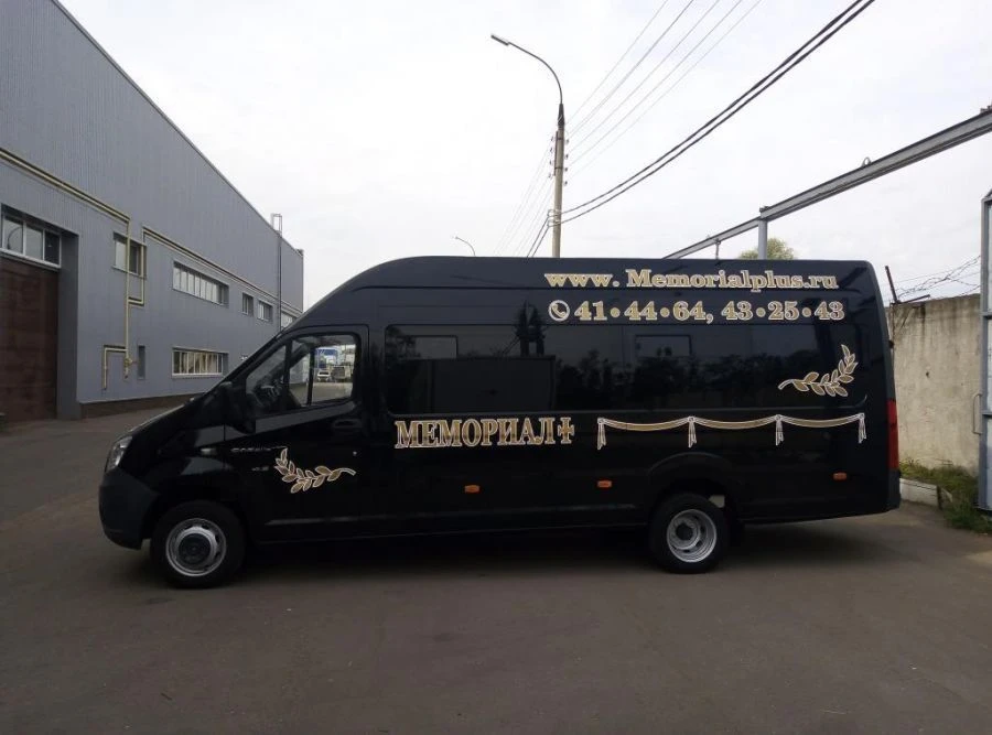 Funeral Service Bus IAC-1767A1 on GAZelle NN A65R52 Diesel Engine