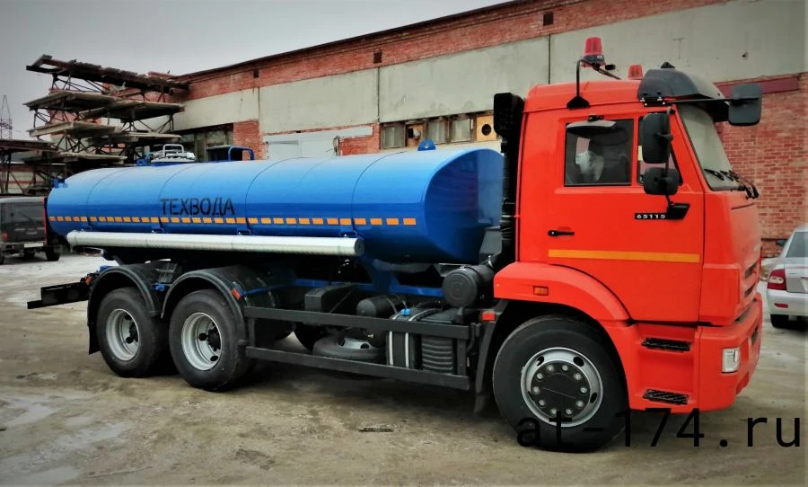 Technical Water Tank Truck on KamAZ 65115 Chassis
