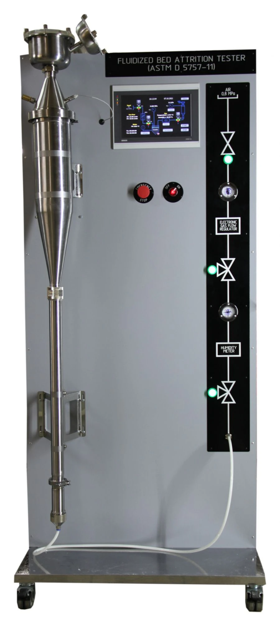 Catalyst Wear Testing Unit with Fluidized Bed Air Stream MKUB 413224.028