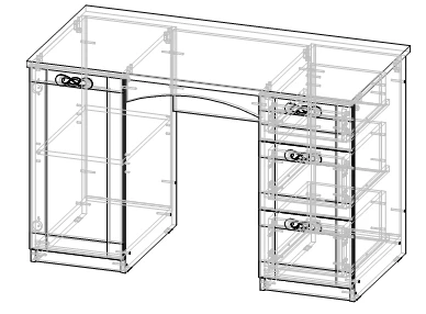 Children's Writing Desk for Kids Room - "Marseille" Series
