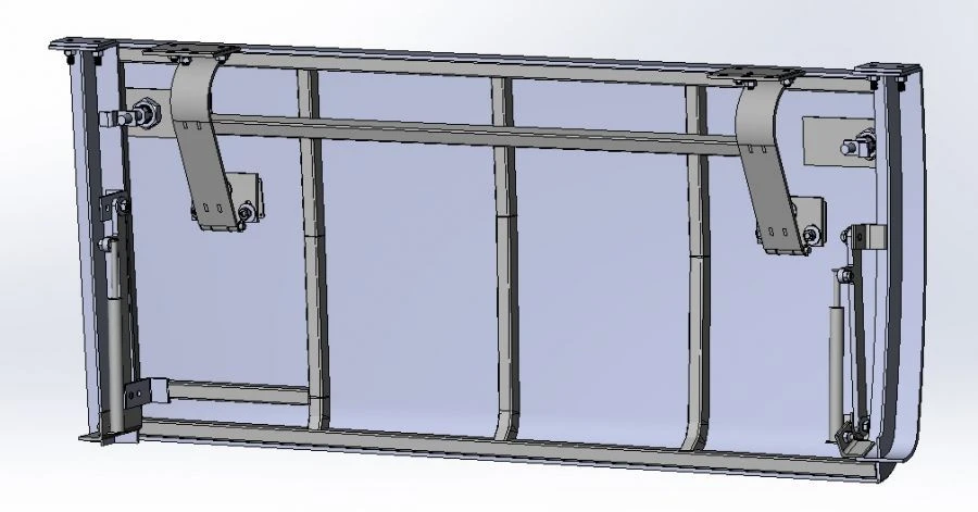 Left Lower False Bulkhead for Tram Cars 71-411.10.21.100