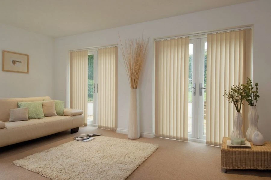 Vertical Blinds for Sunlight Control and Privacy