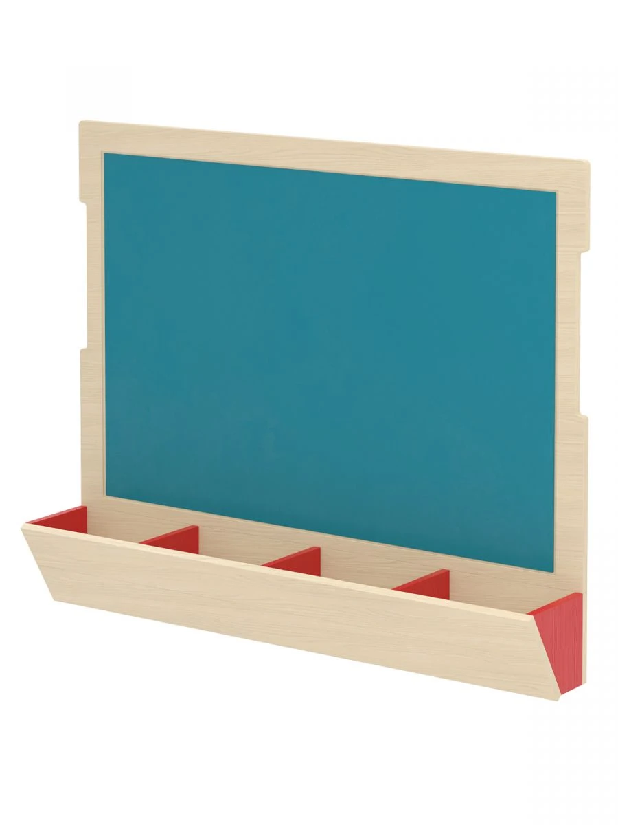 Compact Blue Magnetic Marker Wall Panel for Play Centers