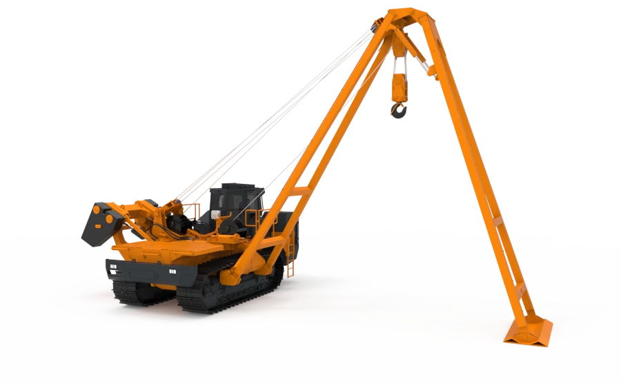 Pipeline Layer Crane TG35.80 with YAMZ Engines