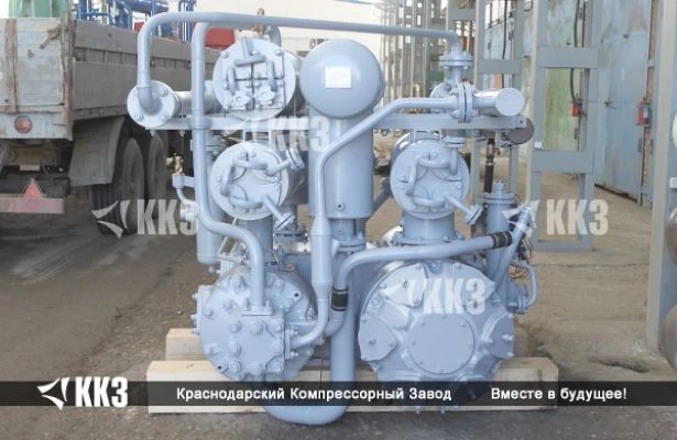 Dry Piston Gas Compressor for Technical Applications 2ГМ4-27/9С