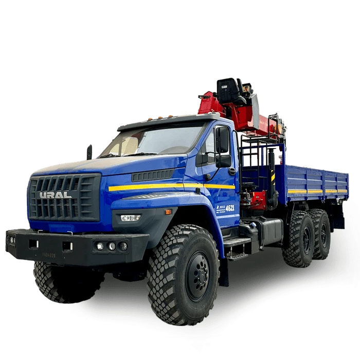 Specialized Cargo Truck with Crane Manipulator for Loading and Unloading BORUS 4621