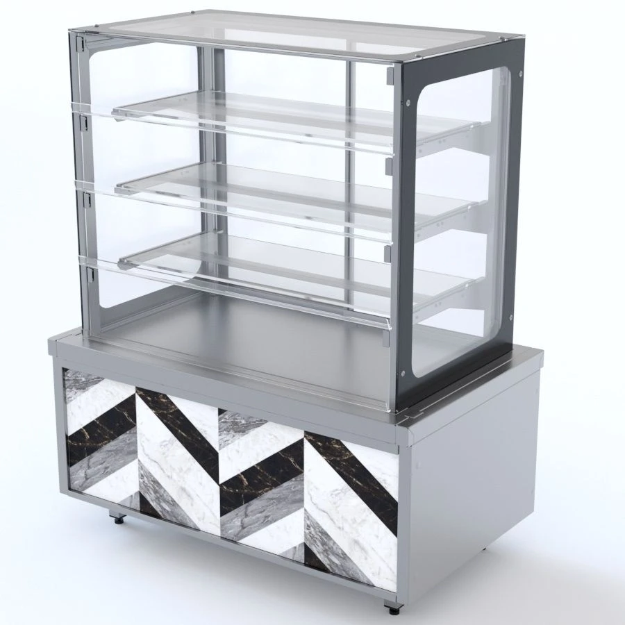Neutral Pastry Display Case with Serving Doors (3 Shelves) RCN32A City