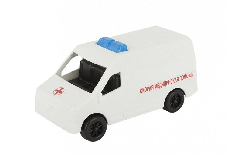 Toy Microbus "Ambulance" - Educational Play Vehicle