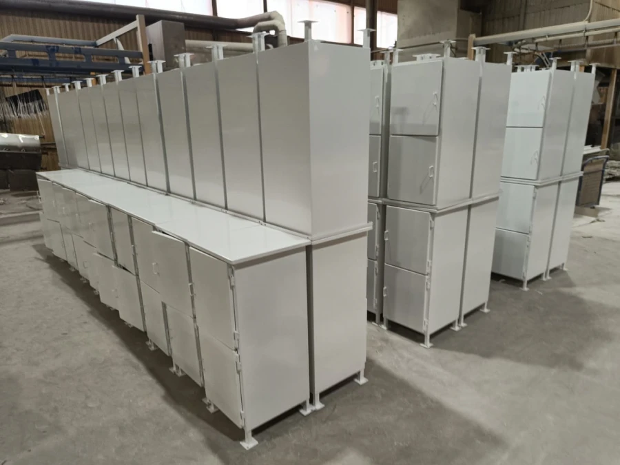 Metal Bedside Table with Welded Steel Structure