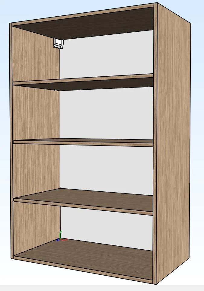 Open Shelf Unit OF4 - Custom Height Design