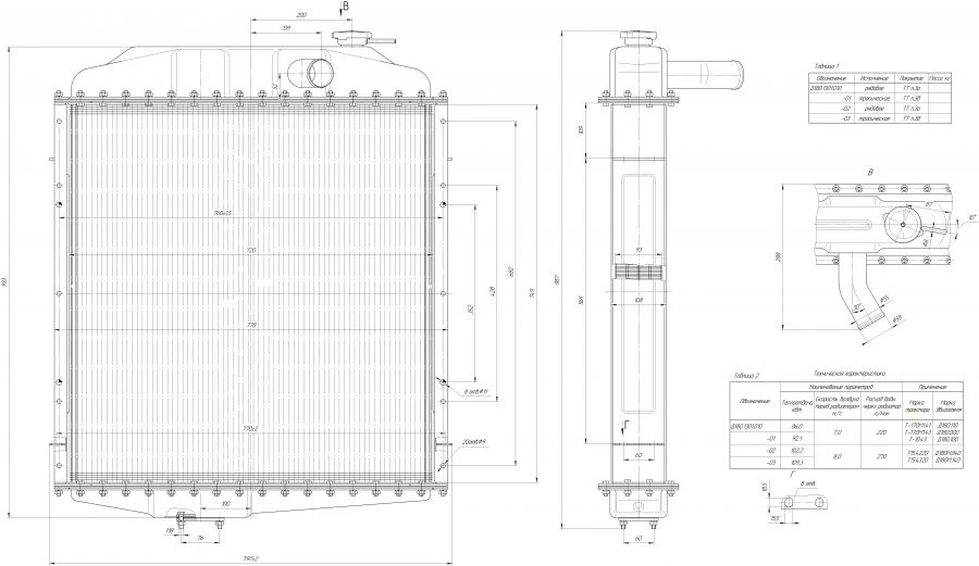 Water Radiator D180. 1301. 010 for Engine Cooling