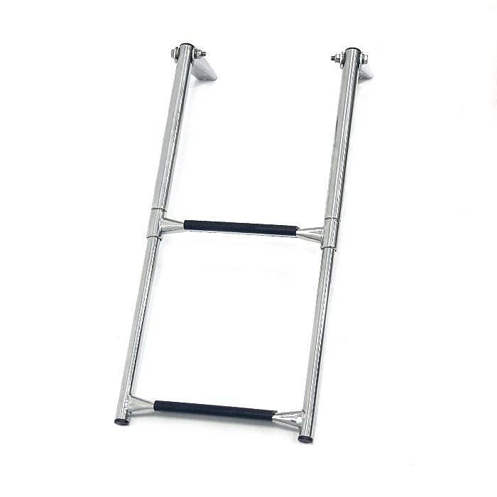 Telescopic Folding Marine Ladder with 2 Black Steps, Art. 040101BT