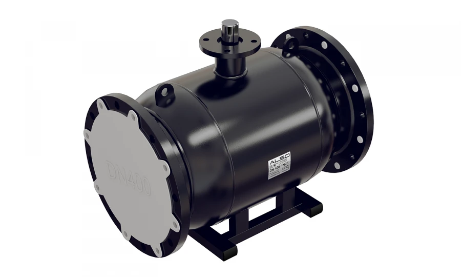 Full-Welded Steel Ball Valve ALSO Flanged Reduced for Gear DN100 PN25 Steel 20