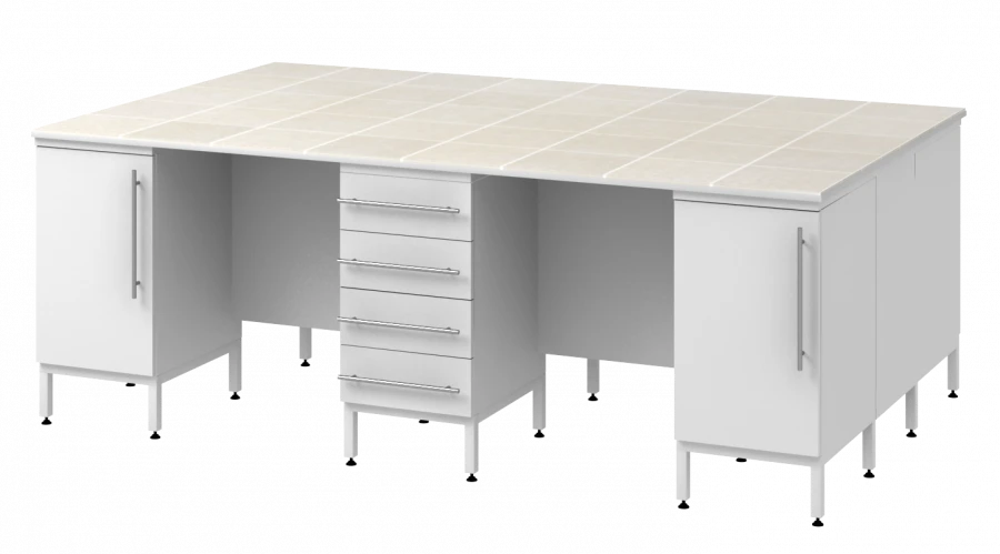 High Island Table with Support Columns 2400 СОТКп