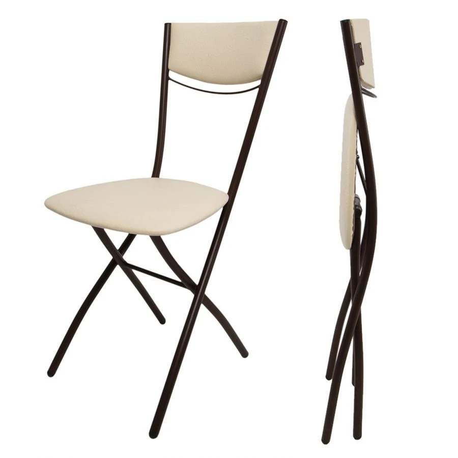 Foldable Chair with Metal Frame "Sirius" with Soft Backrest