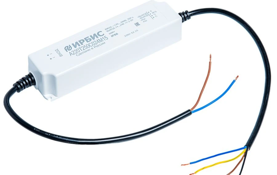 LED Power Supply Source A220T250C024M15 for 60W Load