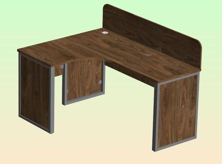 Left Corner Desk with Screen - Model No. 11Э ПГБА.1004.23.00.00.000