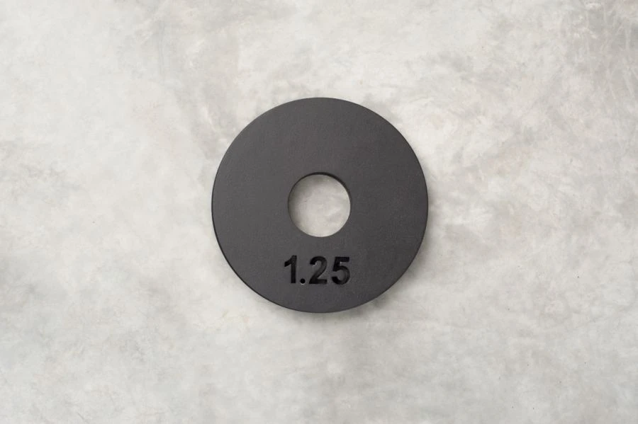 Steel Training Plate 1.25 kg (Black RAL 9005 M)