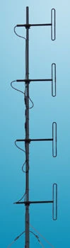 D4 VHF Dipole Antenna with 4 Loop Vibrators and TK-54V Combiner