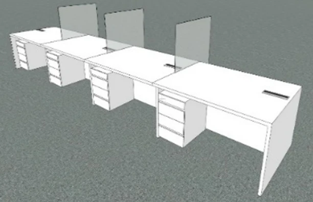 Operator Desk with Adjustable Dimensions 1200-1600mm