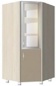Corner Cabinet KSSH 3-07 with Glass Shelves