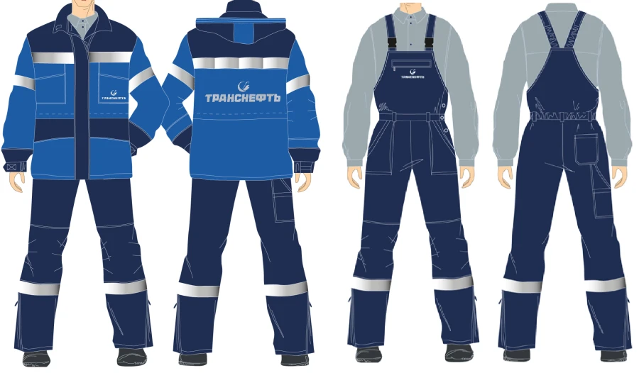Women's Protective Workwear for Transneft Employees (Jacket & Overalls)