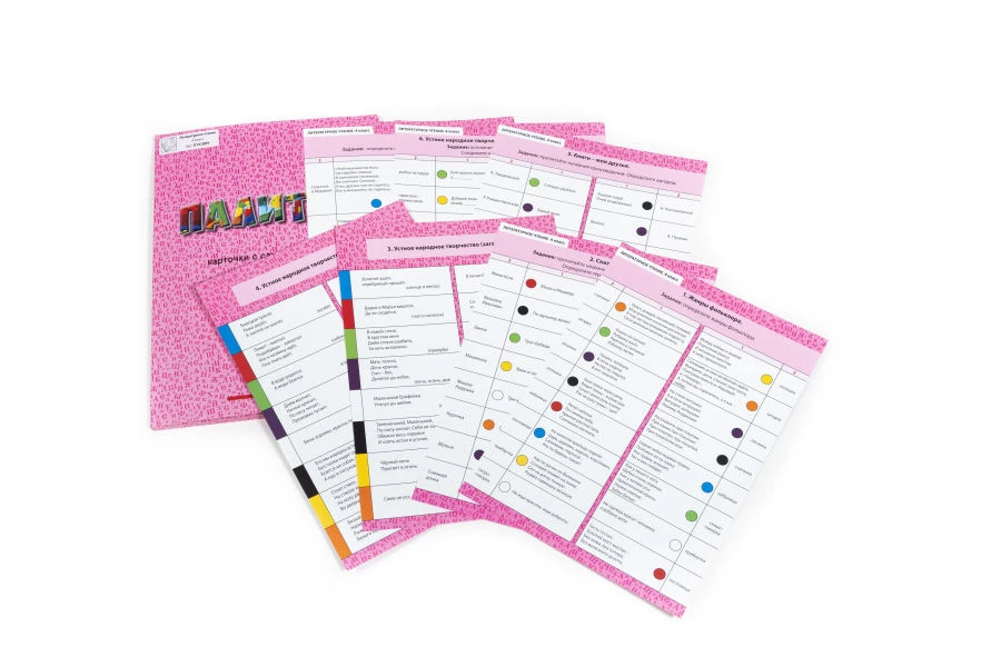 Literary Reading Cards for 4th Grade