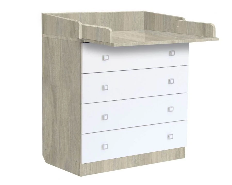 Fairy 1580 Beech-White Dresser with Changing Table 0001041.41