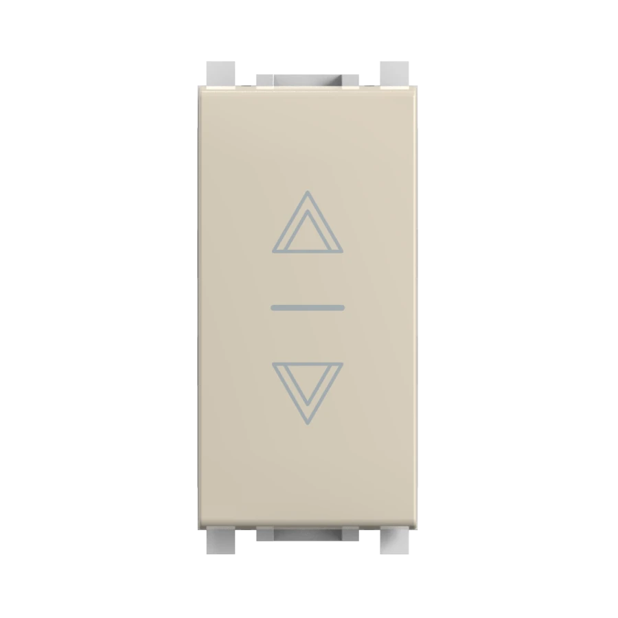 Caduceus Aling Experience Concealed Switch for Roller Shutters I-0-I, 10A, 250V~, Beige, Art. 72108.9