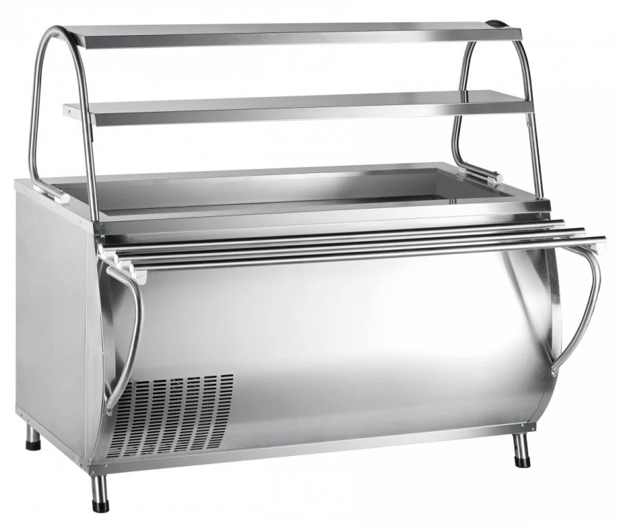 High-Temperature Refrigerated Display Counter with Neutral Cabinet PVV(N)-70M-01-NSh