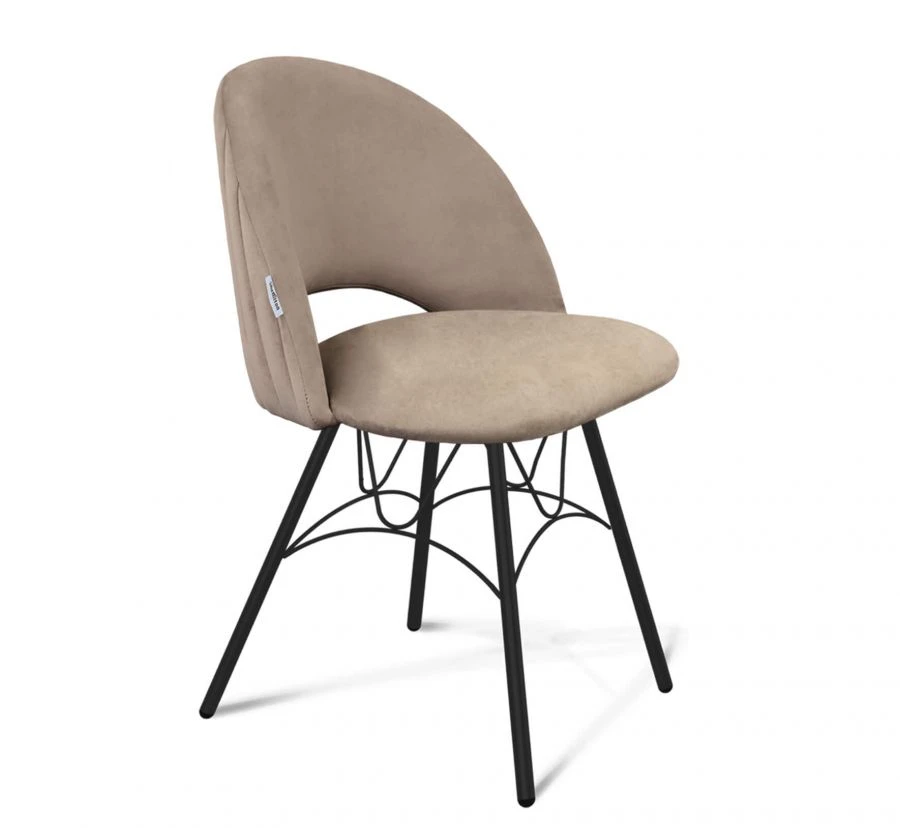 Comfortable Microvelvet Upholstered Chair SHT-ST34-1/S100