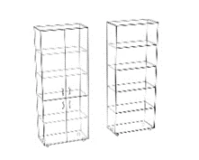 Wooden Dish Cabinet for Elegant Storage