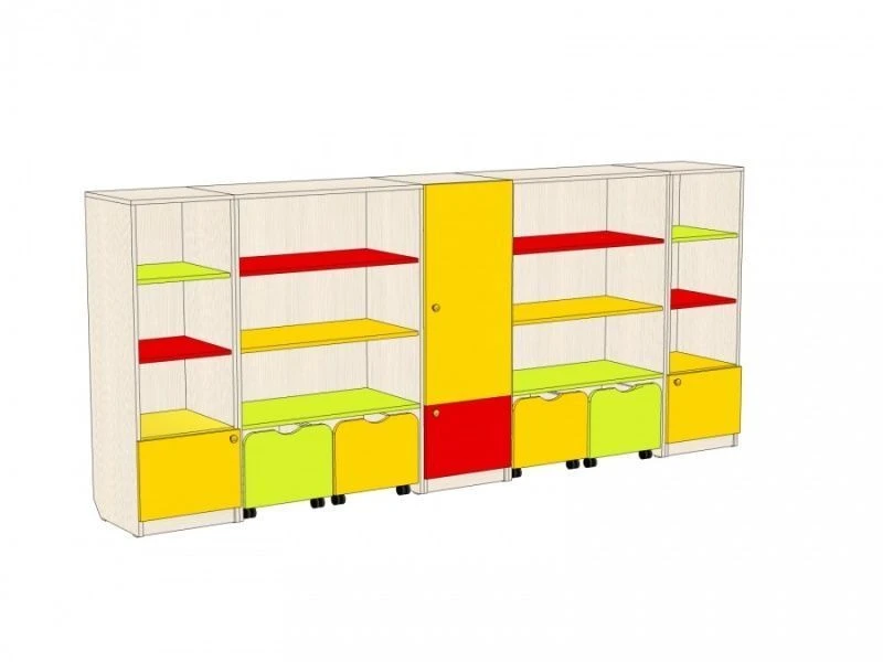 Modular Multi-Section Wall Unit, Art. 95197588