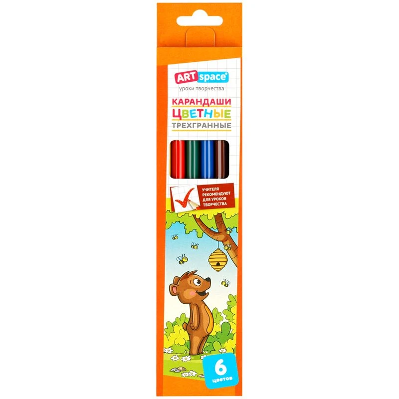 ArtSpace Color Pencils "Forest Dwellers" 6 Colors