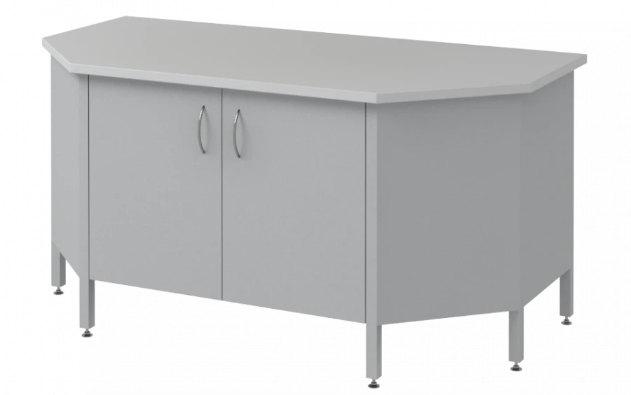 Low Laboratory End Table with Cabinet Model Mod.-1500 SLTTKp